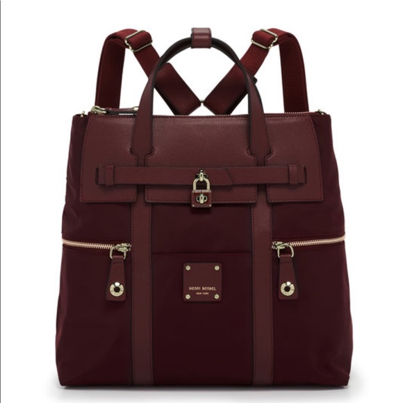henri bendel Handbags - SOLD Henri Bendel Jetsetter Purse Backpack Oxblood